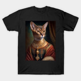 Royal Portrait of an Abyssinian Cat T-Shirt